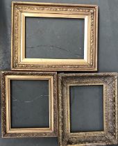 A gilt gesso picture frame, acanthus moulding, 59x48cm external, 39x29cm internal dimensions;