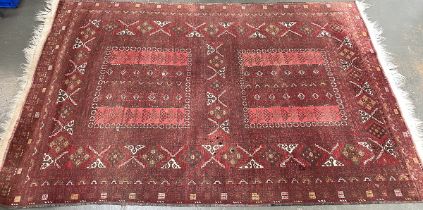 A large tekke rug, 255x161cm
