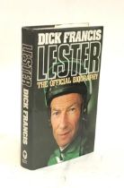 FRANCIS, Dick: 'Lester the Official Biography', Michael Joseph 1st ed., 1986 (VG/VG), SIGNED without