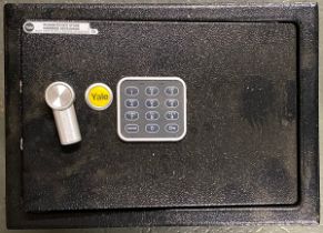 A safe with digital yale lock, 35x25x25cmH