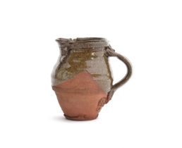 Peter Smith (b.1941), Bojeweyan pottery, Cornwall, studio art pottery earthenware jug with maker's