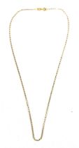 An 18ct gold chain, 45cm unclasped length, 2.4g