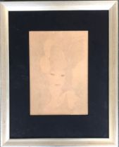 Manner of Marie Laurencin (1883-1956), pencil portrait of a lady, signed lower left, 31x21cm