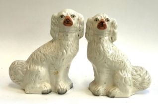 A pair of Staffordshire dogs, 31cmH