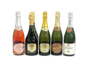 Collection of Spanish sparkling wines - Clos Monistrol Cava (75cl/12%), Cava Brut (75cl/11.5%), Rose