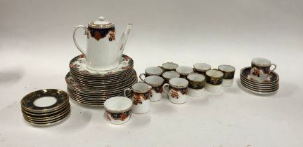 A set of Aynsley coffee cans and saucers, a paragon Tokyo coffee set, and a set of Allertons