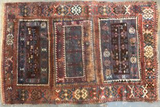 A Kurdish rug, 200x130cm