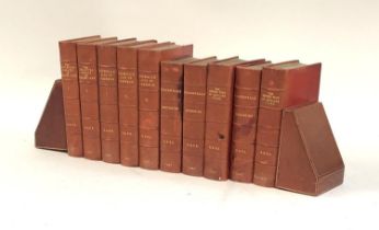 BUMPUS FULL LEATHER BINDINGS: ten vols. in superb bindings (full red calf). All stamped in gilt with
