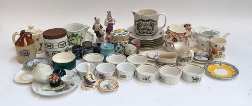 A mixed lot of ceramics to include an early Portmeirion dolphin jug by Susan Williams-Ellis;