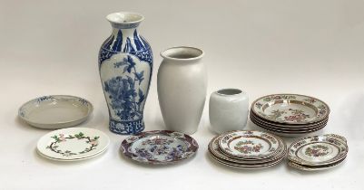 A mixed lot of ceramics to include 19th century T.B & Co part dinner service; Dartmouth white