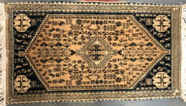 A small wool prayer mat, 60x110cm
