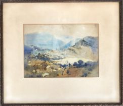 Vincent Brown (1901-2001), watercolour of the Blue Mountains, Australia, signed and dated 1927,