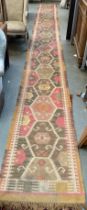 A long kilim runner, 790x73cm