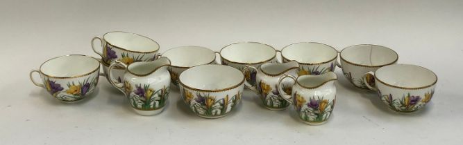 A Fords China for T. Goode part tea service comprising teacups, sugar bowl, jugs etc, bears rd.