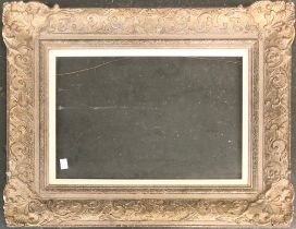 A gilt gesso frame, internal dimension including rebate 46x31cm, overall 67x51cm