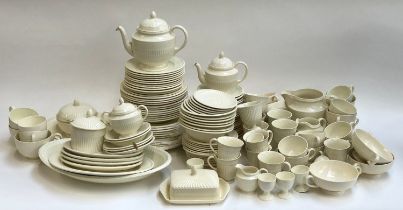 A large Wedgwood Etruria Barlaston cream glaze dinner service, approx 100 pieces, comprising