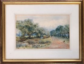 T Metcalf, watercolour, signed and dated June 1878, 23x37cm