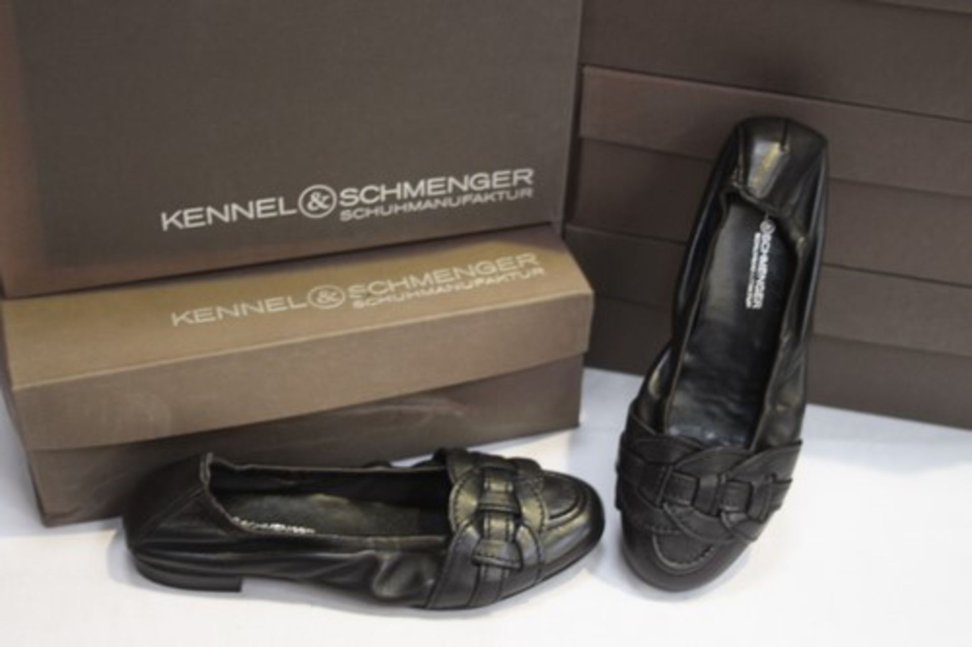 5 x pairs of Kennel & Schmenger ladies nappa schwarz shoes, 1 x size UK 5, 1 x size UK 6.5, 1 x size