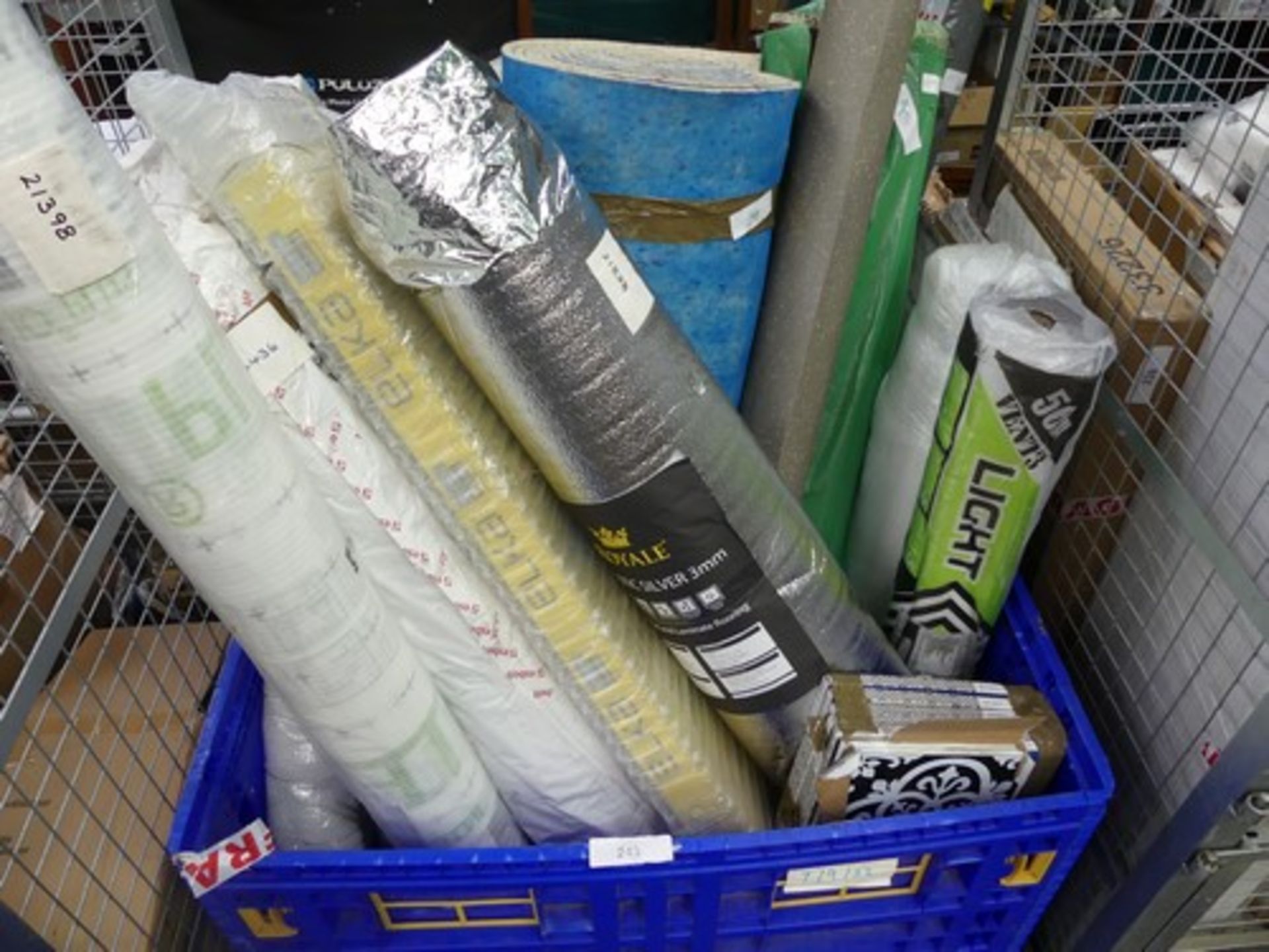 1 x magnum of assorted flooring including 6 x boxes of 9 x black and white peel and stick floor - Image 2 of 4