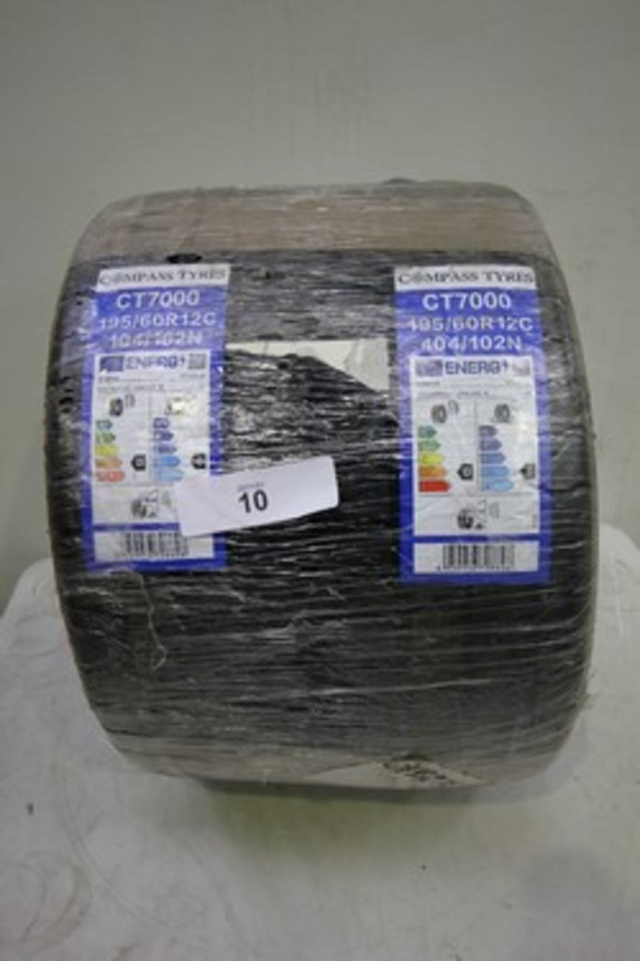 2 x Compass CT7000 tyres, size 195/60R12C 104/102N - new with labels (GS2)