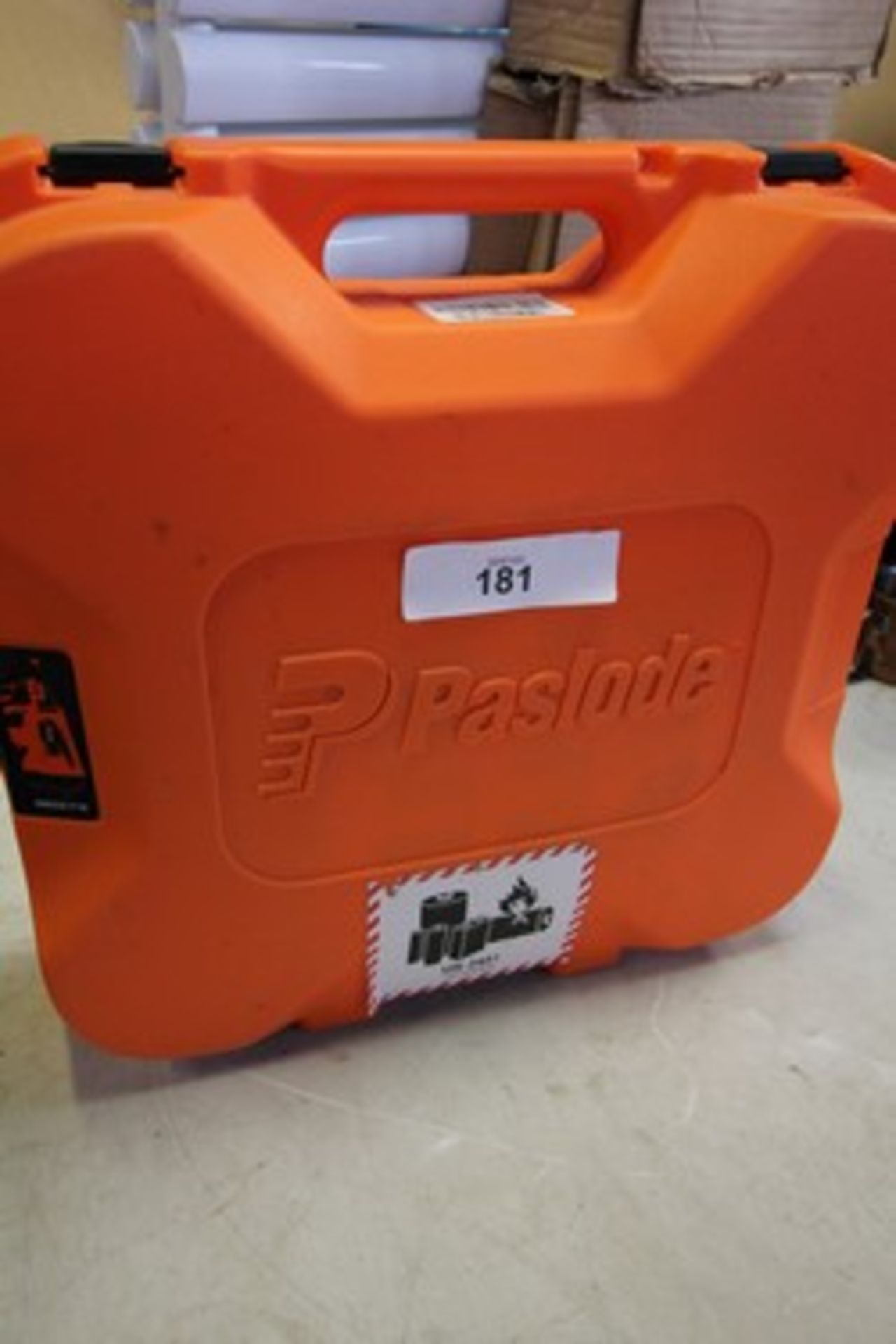 1 x Paslode impulse IM65A F16 Nail Gun with battery charger and case, Loose back plate mountings, - Image 3 of 3