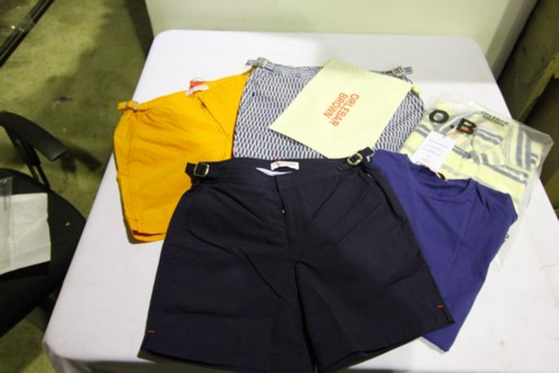 5 x items of Orlebar Brown children's wear comprising 3 x pairs of shorts and 2 x tops, all for