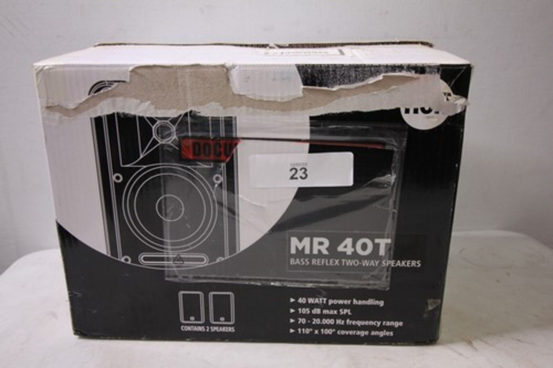 1 x pair of RCF MR 40T 100V Line speakers - New in box (ES1)