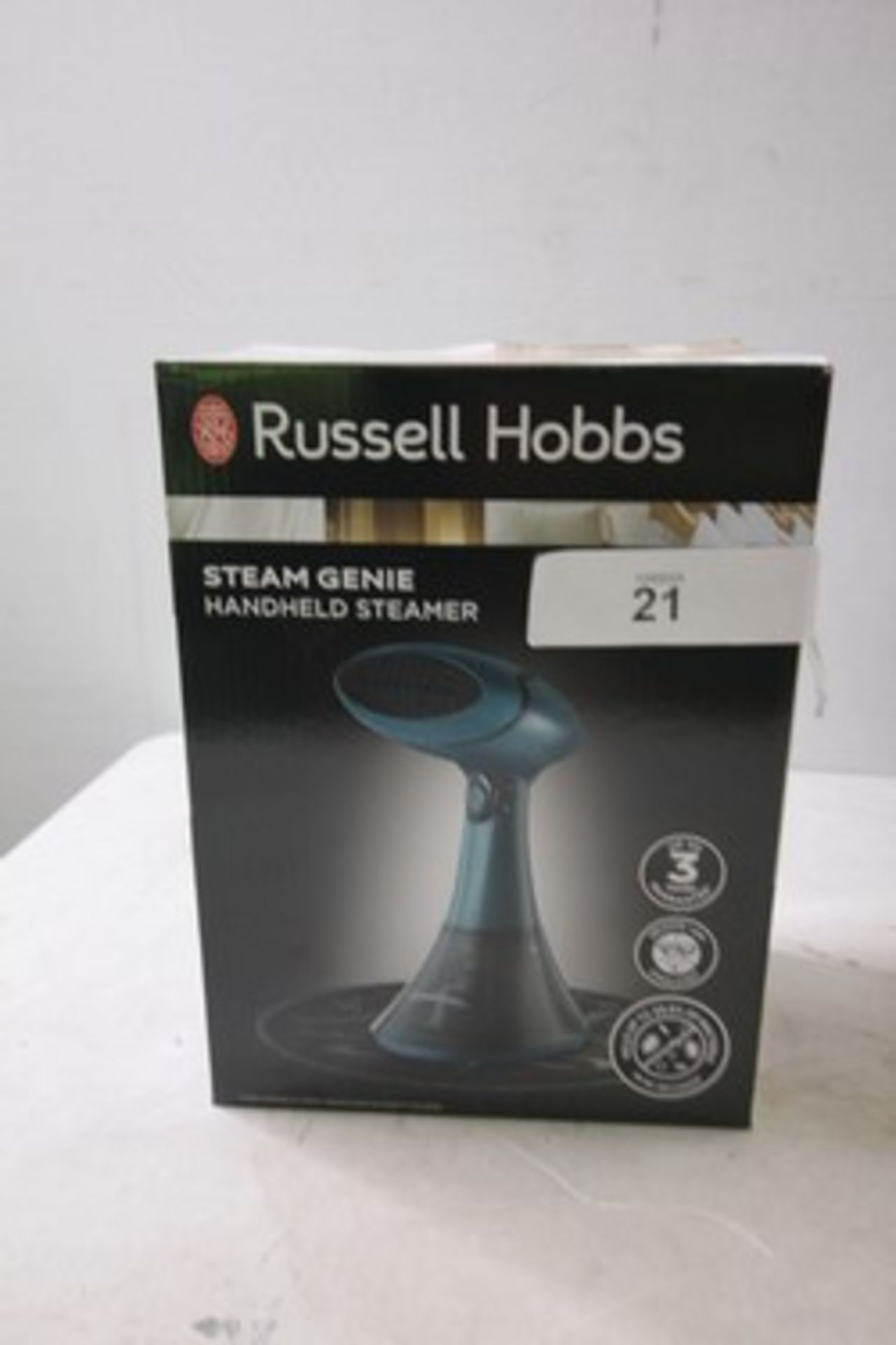 1 x Russell Hobbs Express mini oven, model 26090 and 3 x steam genie's clothes steamers - New in box - Image 3 of 3