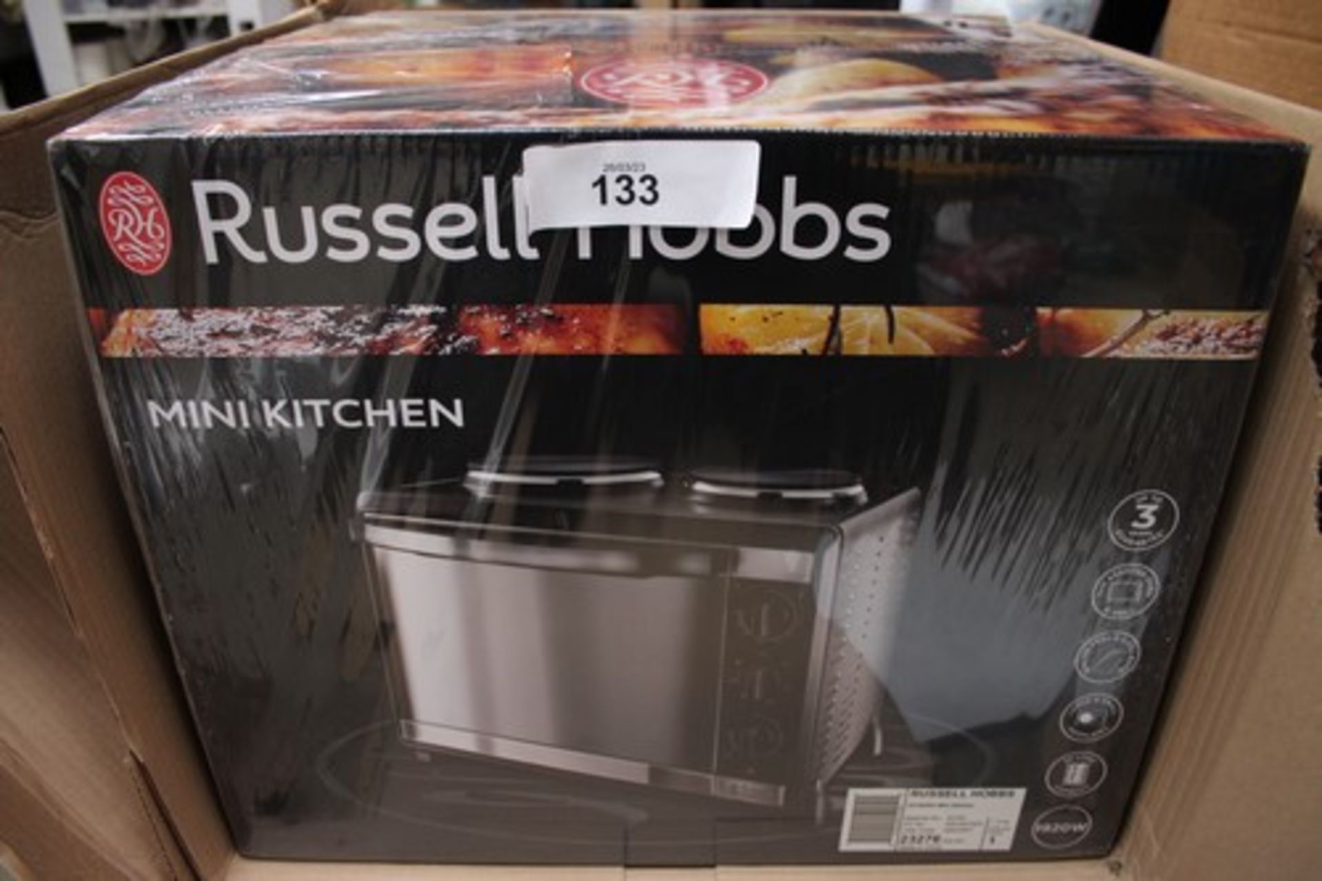 1 x Russell Hobbs mini kitchen hob and oven, model: T23-9002089. - Sealed new in box (ES3)