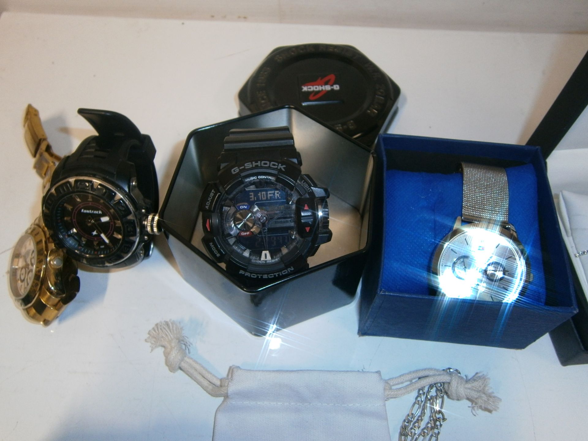 A quantity of Jewellery/watches including 4 x watches all second-hand including Tommy Hilfiger and