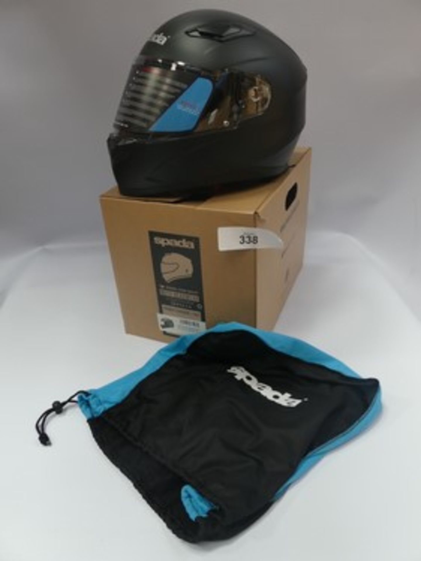 1 x Spada Raiden matt black motorcycle helmet, size XL. - New in box (GS18)