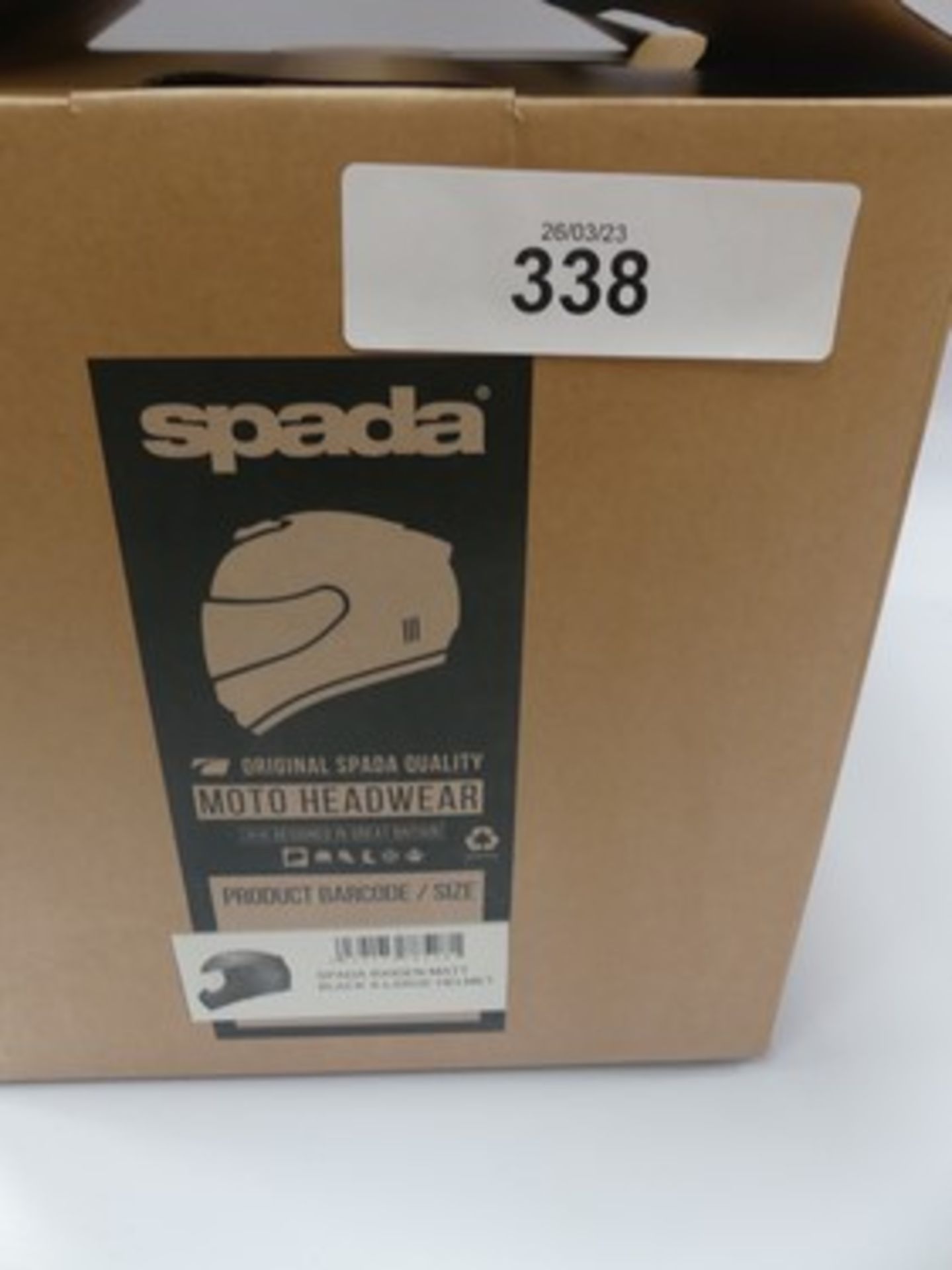 1 x Spada Raiden matt black motorcycle helmet, size XL. - New in box (GS18) - Image 2 of 2