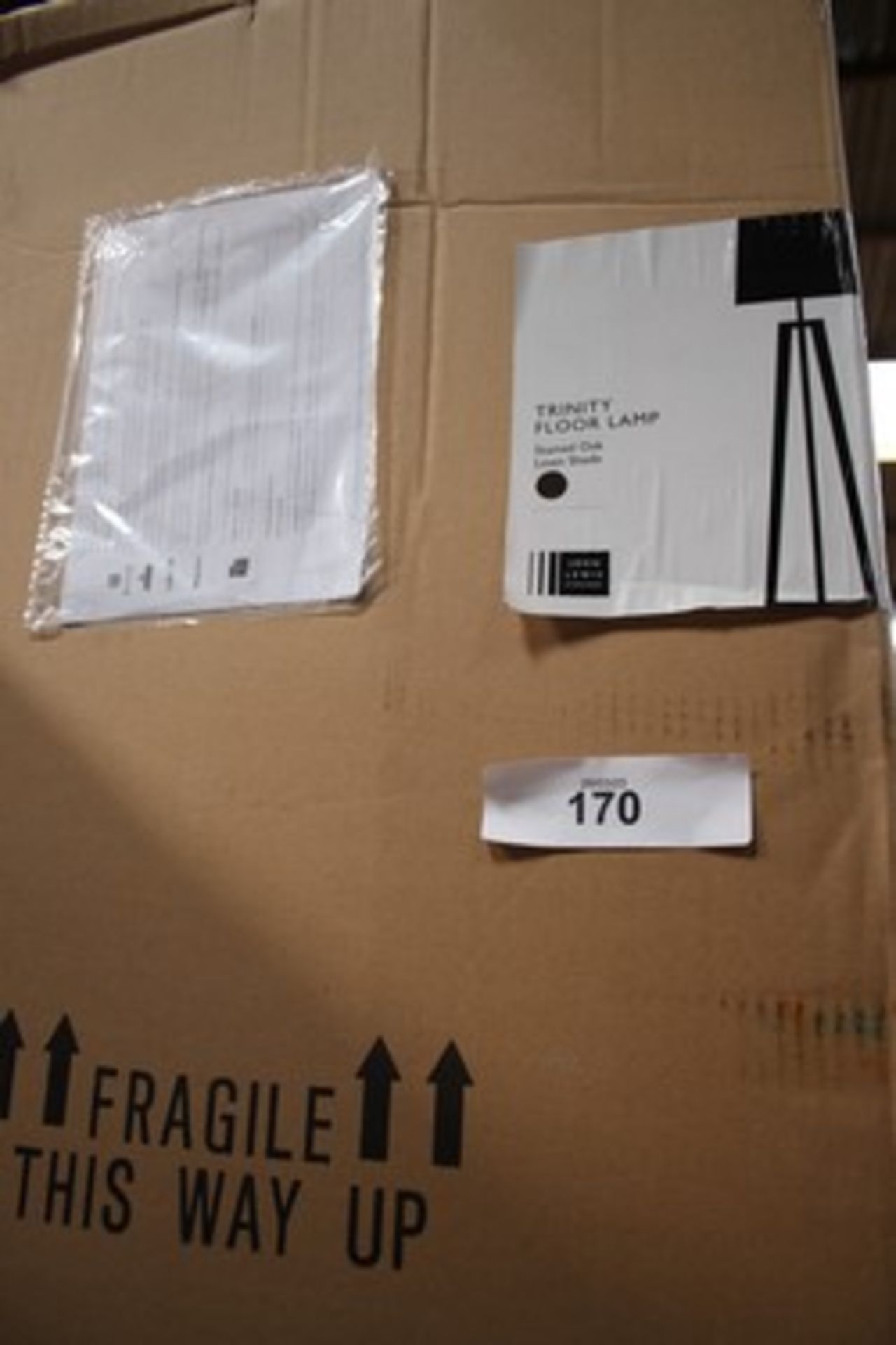 1 x John Lewis Trinity walnut wood floor lamp, model: TRI4947/J. - New in box (ES7) - Image 2 of 2