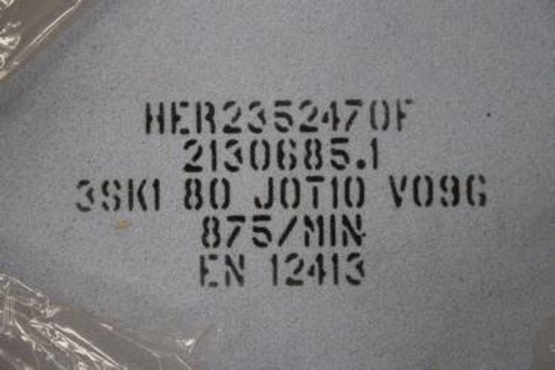 2 x P80 grinding wheels, code HER235247OF, size 762 x 75 x 304.8mm - New (E1) - Image 2 of 2