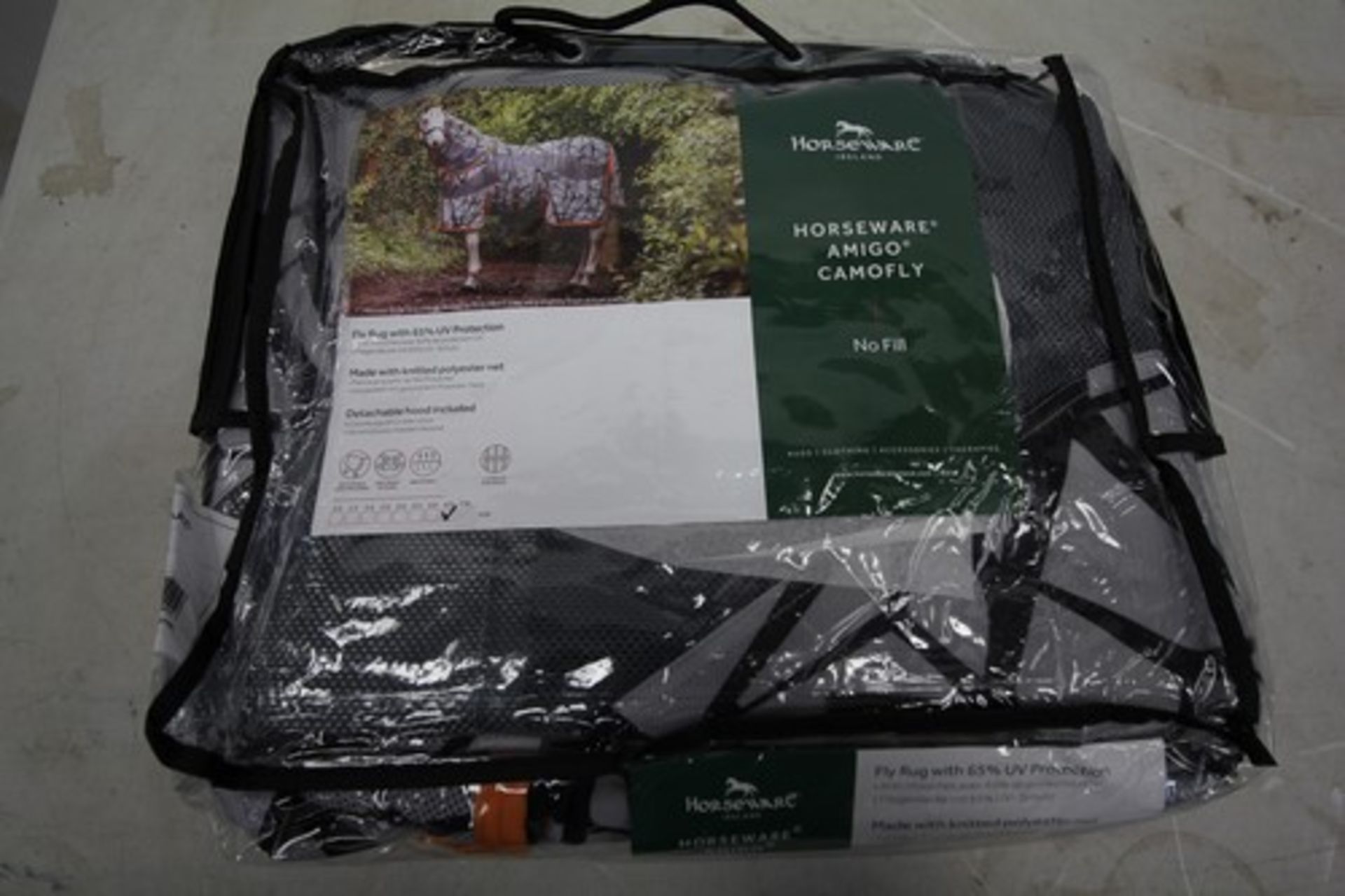 1 x Horseware Amigo Camo Fly no fill fly rug with detachable hood, size 6'9" - New in pack (GS17)