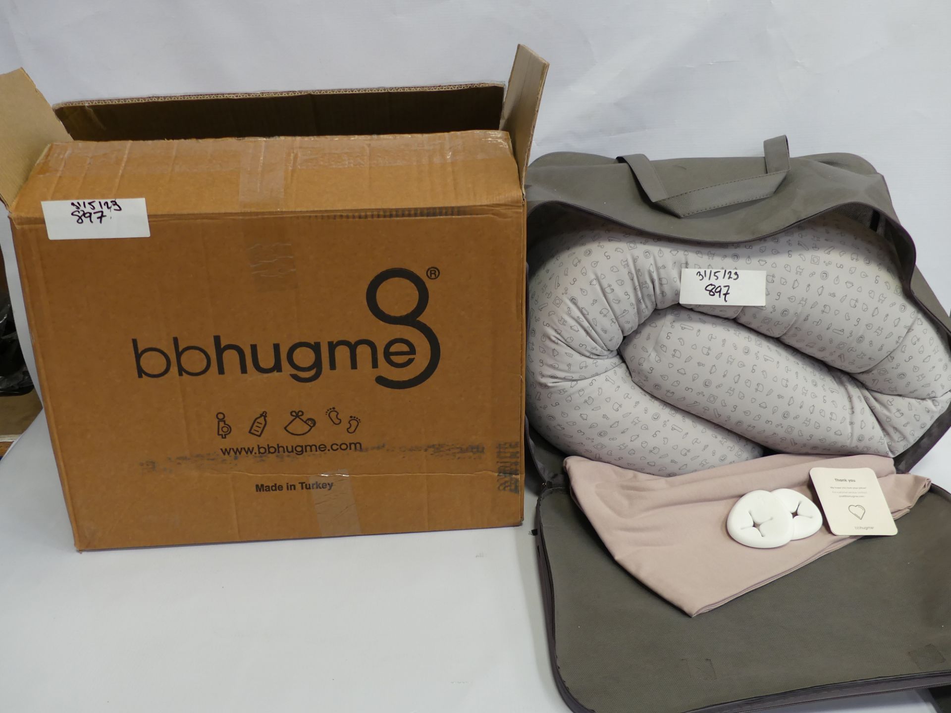 1 x Bbhugme Pregnancy pillow dusty pink, EAN 7072223131482. new in
