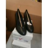 3 x pairs of Geox Annya A Nappa leather court shoes, sizes UK 6, 7 and 8 - new in box (E1B)