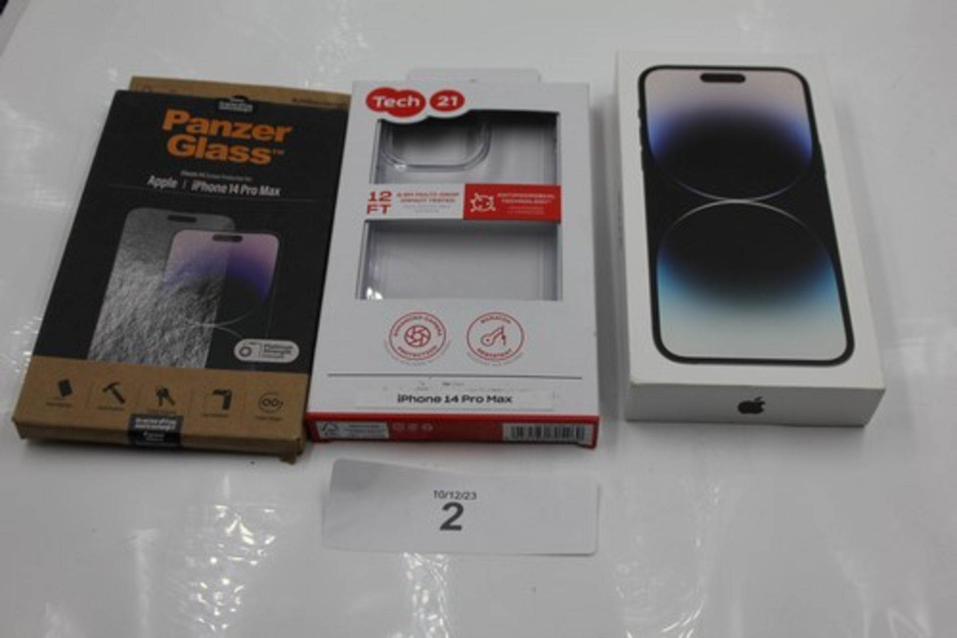 1 x Apple iPhone 14 Pro Max, space black, 256GB, model: A2894, IMEI No: 355281438908045, together