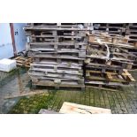 A large quantity of broken pallets (with nails still) usable for firewood - (Yard)