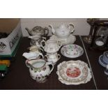 A collection of 19th Century and later china to in