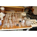 A quantity of glassware