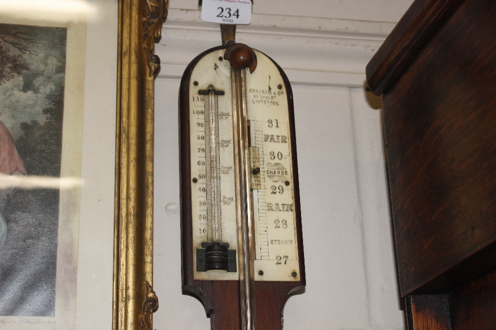 A 19th Century mahogany stick barometer by Abram & - Image 2 of 2