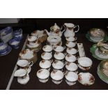 A collection of Royal Albert "Old Country Roses" t