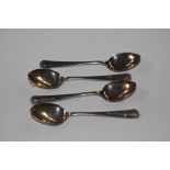 Four silver coffee spoons, total weights approx. 3