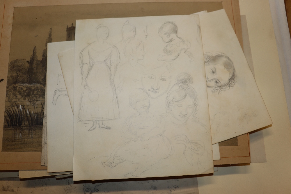 A collection of sketch books, various pencil sketc - Bild 17 aus 56