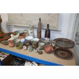 A large quantity of various Studio pottery