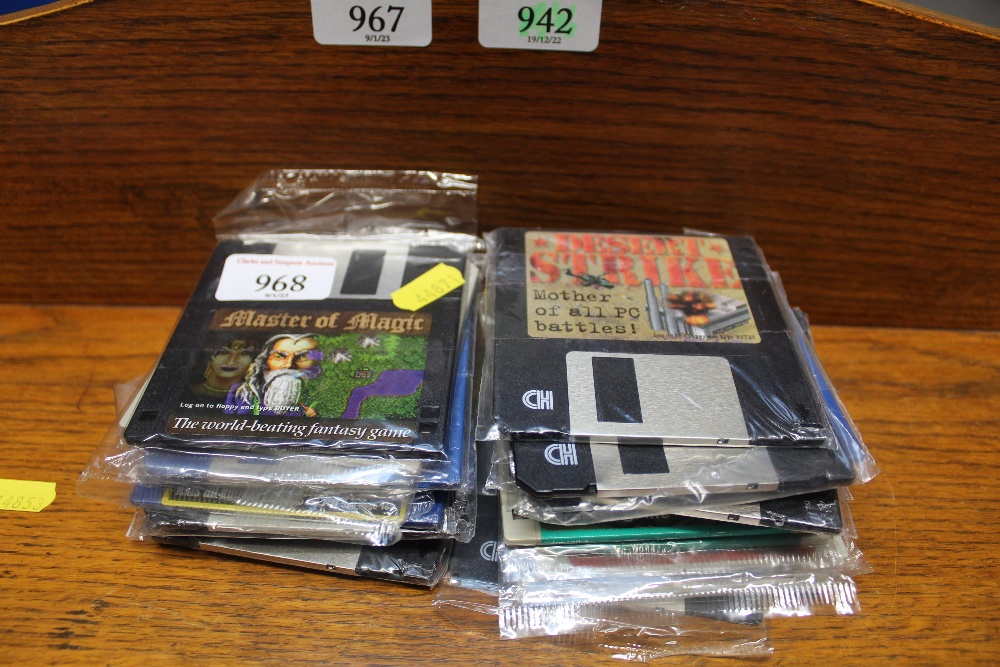 A quantity of floppy disc games