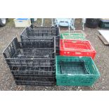 A quantity of plastic baskets