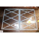 Two small leaded glazed panels