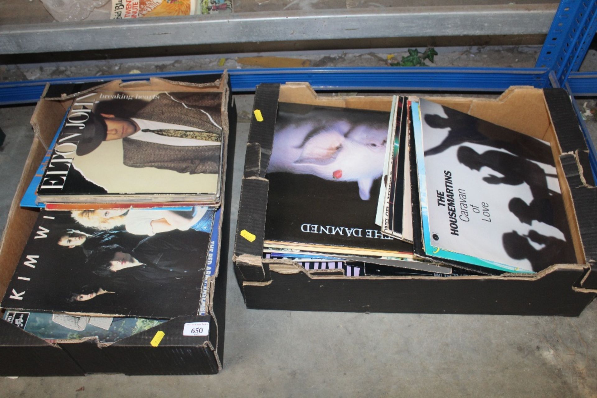 Two boxes of various LP's